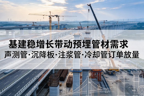 合江基建稳增长带动预埋监测管材需求，声测管、沉降板、注浆管订单持续放量