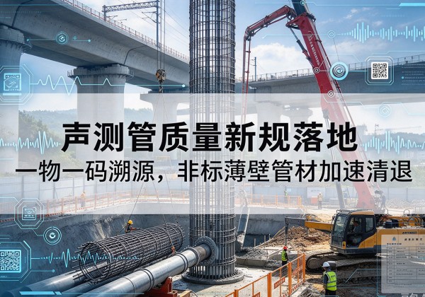 合江声测管质量新规落地，一物一码溯源，非标薄壁管材加速清退